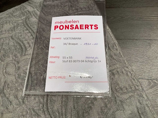 Natuzzi braque poef - afbeelding 8 van  8