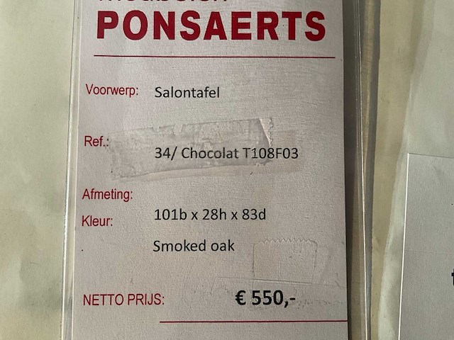 Natuzzi chocolat salontafel - afbeelding 8 van  8