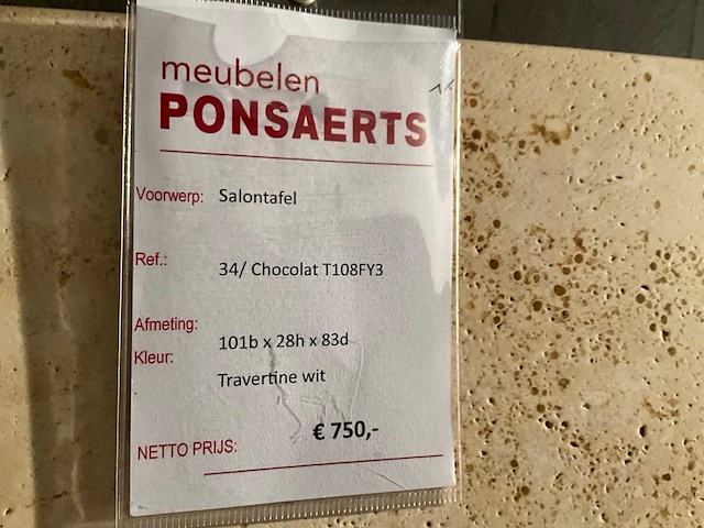Natuzzi chocolat salontafel - afbeelding 8 van  8
