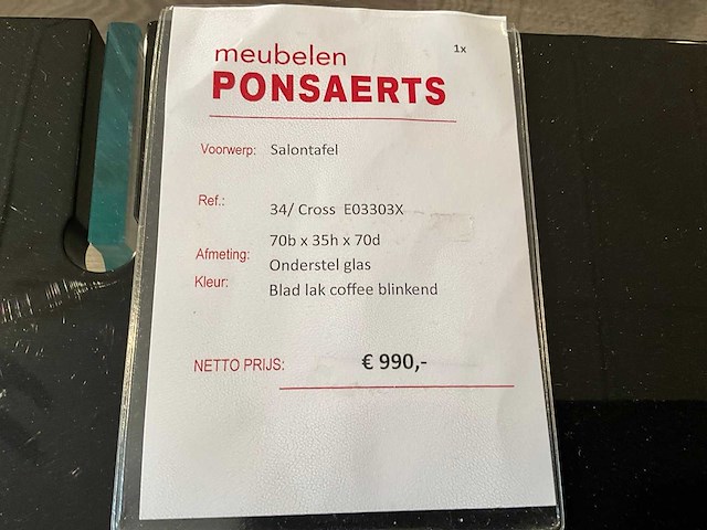 Natuzzi cross salontafel - afbeelding 2 van  10