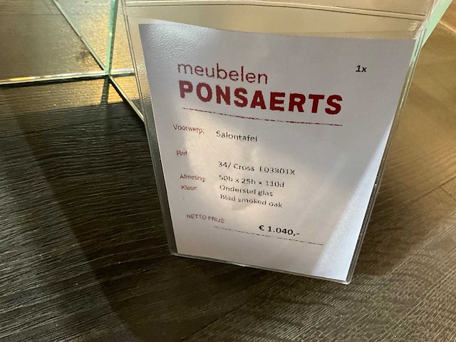 Natuzzi cross salontafel - afbeelding 3 van  11