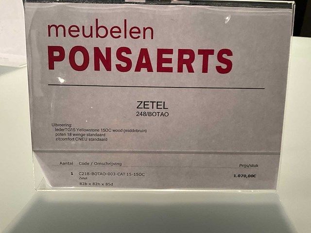 Natuzzi editons botao lederen fauteuil - afbeelding 9 van  9