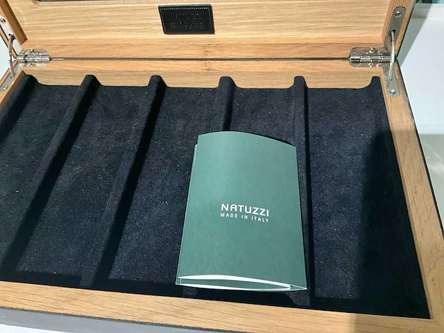 Natuzzi lederen opbergbox - afbeelding 3 van  4