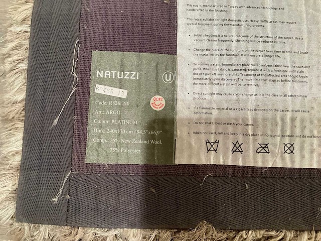Natuzzi malinke vloerkleed - afbeelding 10 van  10