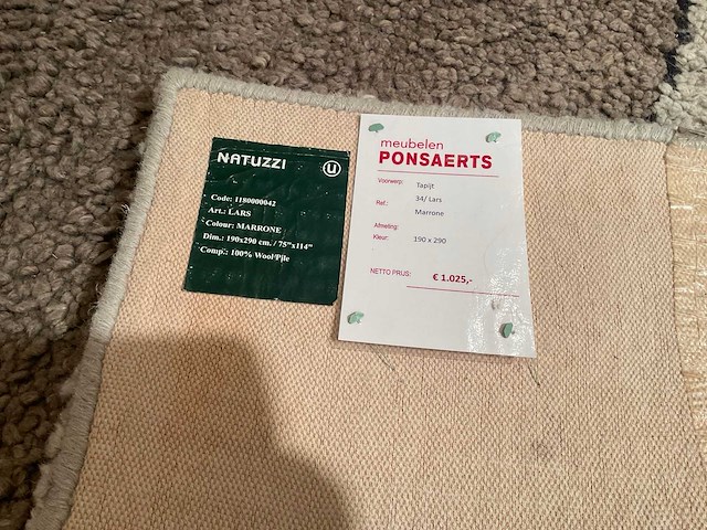 Natuzzi marrone vloerkleed - afbeelding 2 van  10