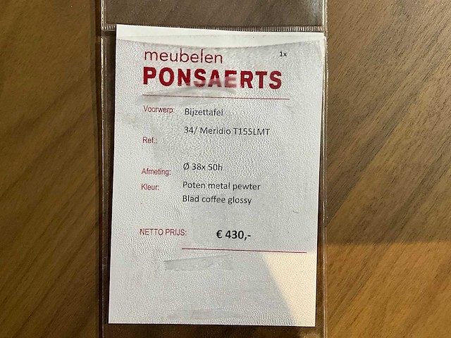 Natuzzi meridio bijzettafel - afbeelding 6 van  6