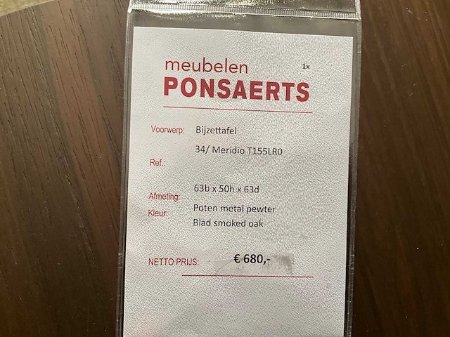 Natuzzi meridio bijzettafel - afbeelding 8 van  8