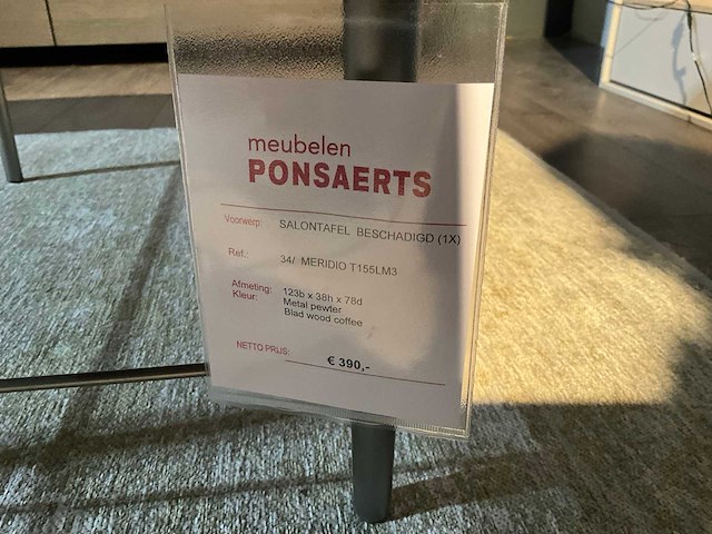 Natuzzi meridio salontafel - afbeelding 6 van  6