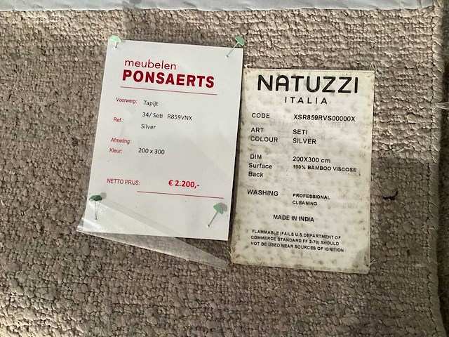 Natuzzi seti vloerkleed - afbeelding 10 van  11