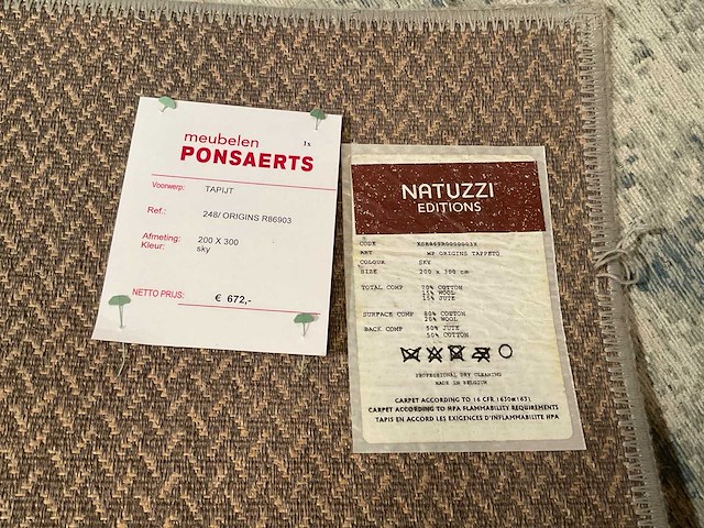 Natuzzi sky vloerkleed - afbeelding 2 van  10