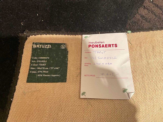 Natuzzi swahili vloerkleed - afbeelding 7 van  7