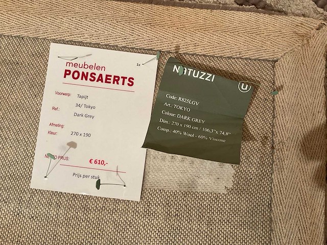 Natuzzi tokyo vloerkleed - afbeelding 8 van  8