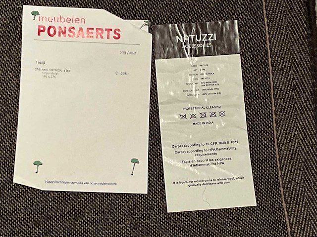 Natuzzi vloerkleed - afbeelding 2 van  11