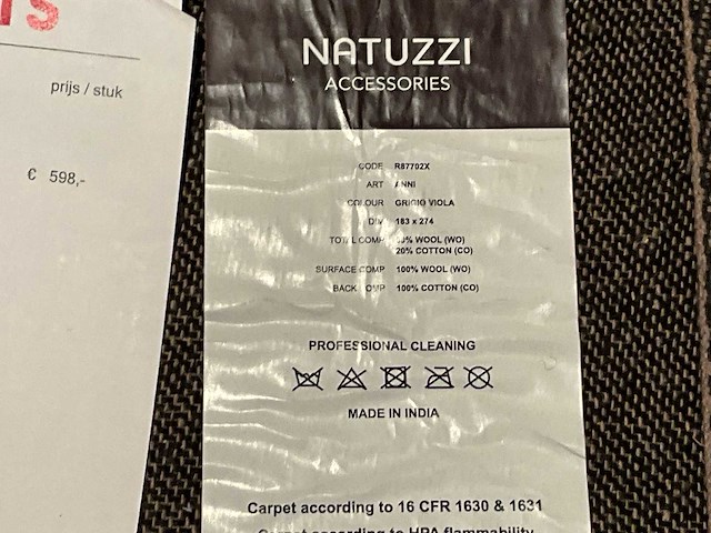 Natuzzi vloerkleed - afbeelding 11 van  11