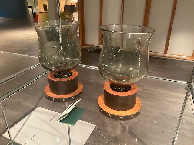 Natuzzi windlicht (2x) - afbeelding 1 van  11