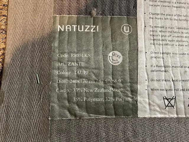 Natuzzi zante vloerkleed - afbeelding 5 van  5