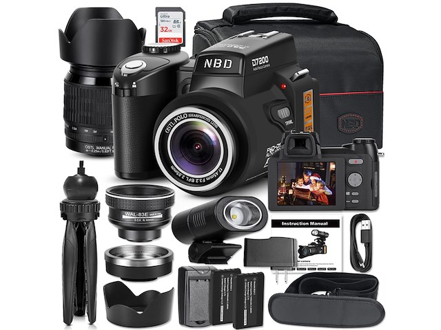 Nbd - pt-fr-2403 digitale camera zwart - afbeelding 1 van  6