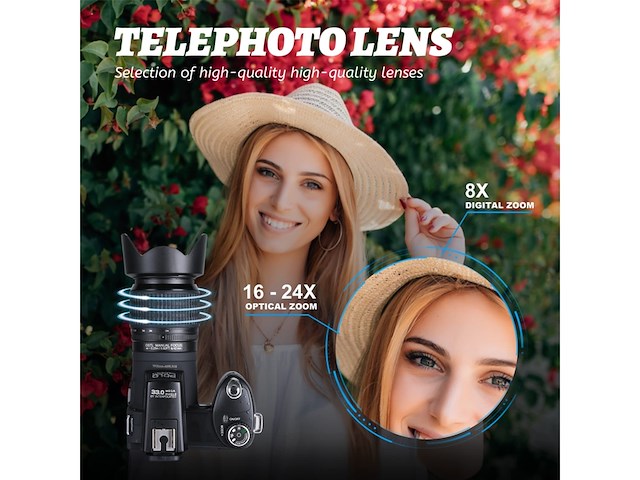 Nbd - pt-fr-2403 digitale camera zwart - afbeelding 4 van  6