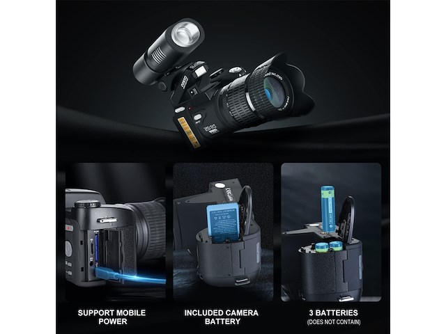 Nbd - pt-fr-2403 digitale camera zwart - afbeelding 5 van  6