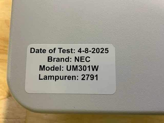 Nec um301w beamer (2x) - afbeelding 5 van  6