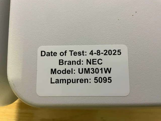 Nec um301w beamer (2x) - afbeelding 6 van  6