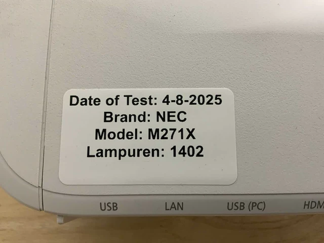 Nec um301w beamer (2x) - afbeelding 7 van  7