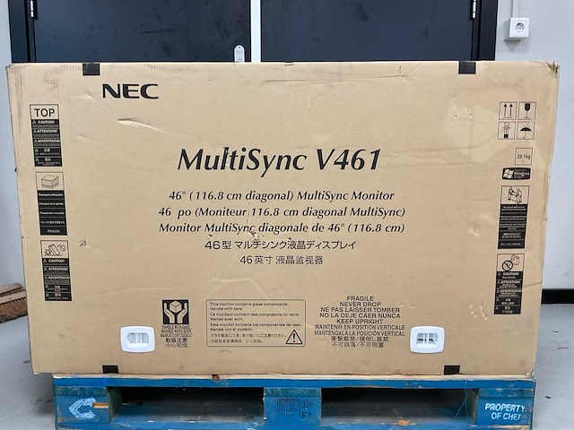 Nec (v461) 46”, 1920x1080 (fhd) lcd monitor (new) - afbeelding 4 van  6