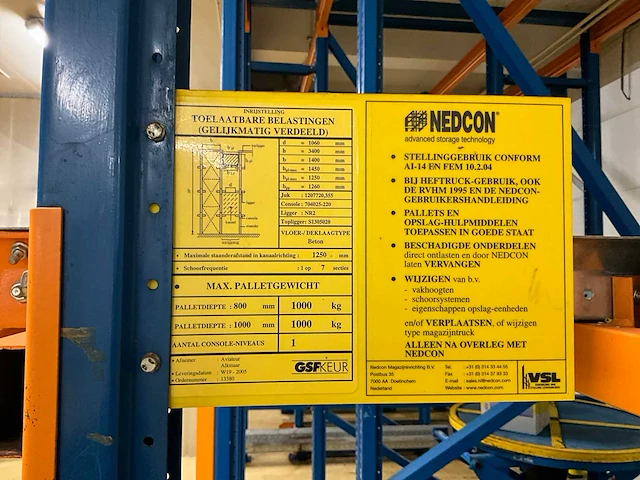 Nedcon doorschuif palletstelling - afbeelding 7 van  7