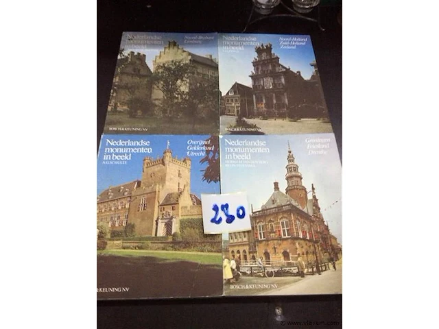 Nederlandse monumenten 4stuks - afbeelding 1 van  2
