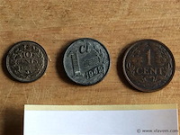 Nederlandse munten 3stuks oa 10cent 1937 - afbeelding 1 van  2