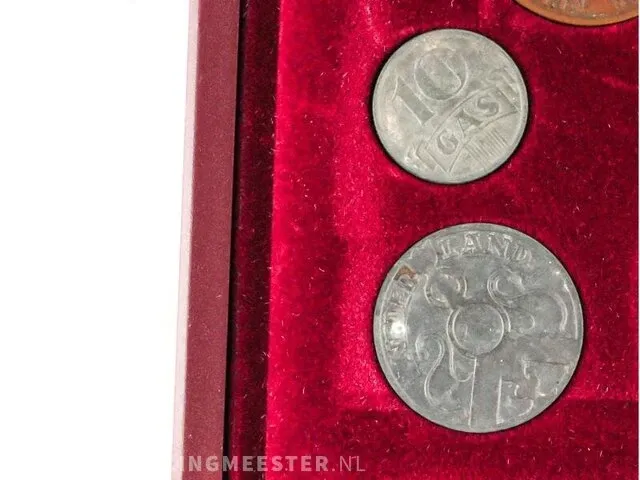 Nederlandse muntset (o.a.. zilver) - afbeelding 4 van  4