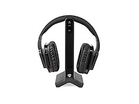 Nedis draadloze tv-koptelefoon rf over-ear digitale audio laadstation zwart