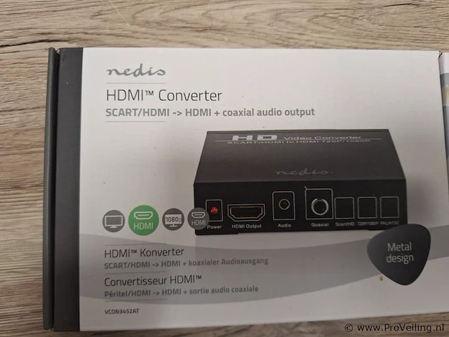 Nedis hdmi-converter type vcon3452at - afbeelding 2 van  4