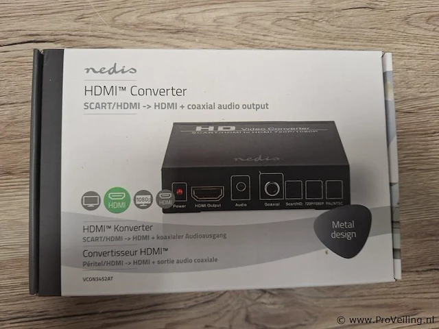 Nedis hdmi-converter type vcon3452at - afbeelding 3 van  4