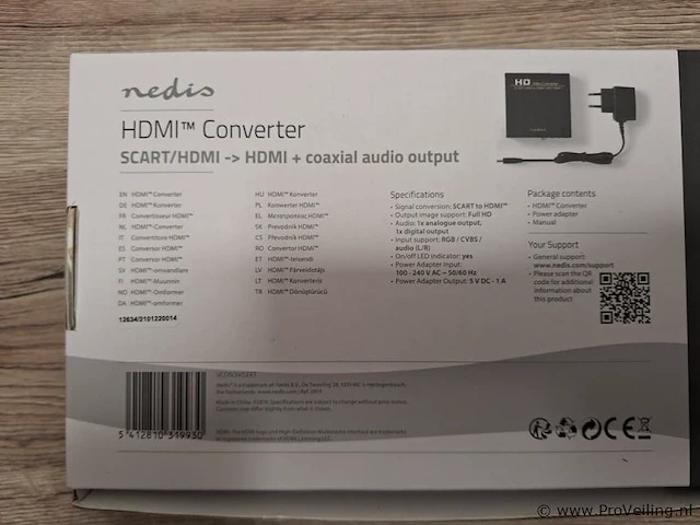 Nedis hdmi-converter type vcon3452at - afbeelding 4 van  4