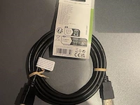 Nedis hdmi-kabel high speed 4k ultra hd type cvgl34002bk50 - 3mtr - afbeelding 2 van  3