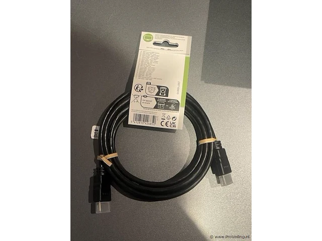 Nedis hdmi-kabel high speed 4k ultra hd type cvgl34002bk50 - 3mtr - afbeelding 2 van  3