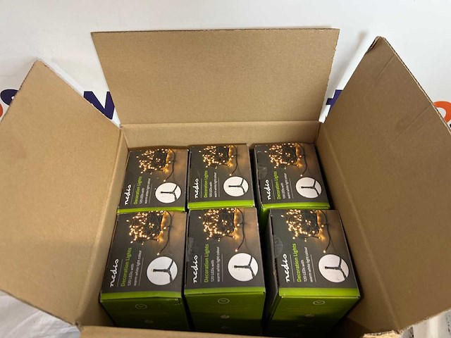 Nedis kerstverlichting - koord - 120 led's - warm wit - 9.00 m - licht effecten: 7 - binnen & buiten - netvoeding - afbeelding 2 van  2