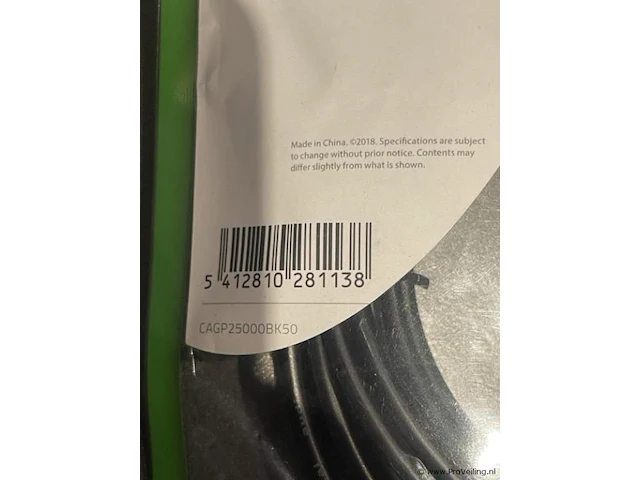 Nedis optical audiokabel type cagp25000bk50 - 2 stuks - afbeelding 3 van  3