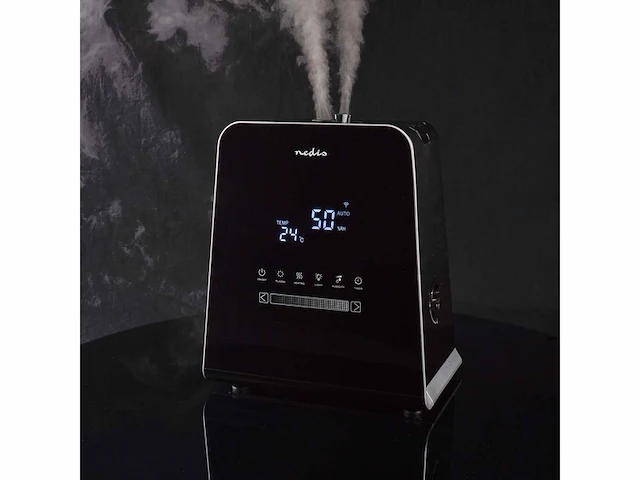 Nedis smartlife luchtbevochtiger 30 w met koele en warme nevel 55 l hygrometer timer f - afbeelding 3 van  5