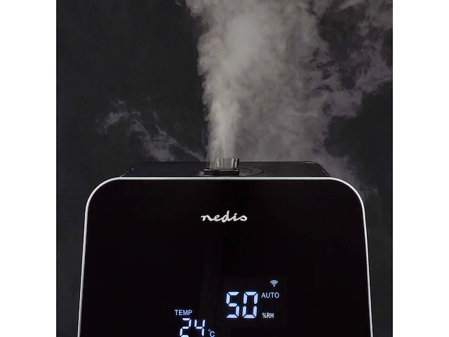 Nedis smartlife luchtbevochtiger 30 w met koele en warme nevel 55 l hygrometer timer f - afbeelding 4 van  5