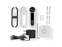 Nedis smartlife videodeurbel netvoeding 1536x1536 cloud opslag (optioneel) / microsd (niet inbegrepen) / onvif ip65 met bewegingssensor wit - afbeelding 2 van  3