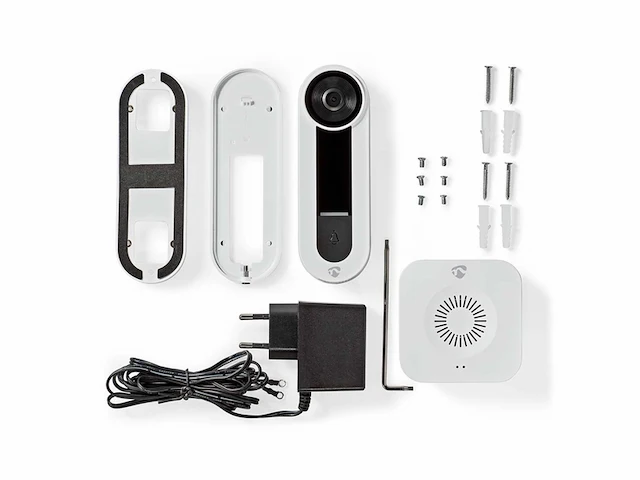 Nedis smartlife videodeurbel wi-fi netvoeding cloud opslag (optioneel) / microsd (niet inbegrepen)ip65 wit - afbeelding 2 van  2