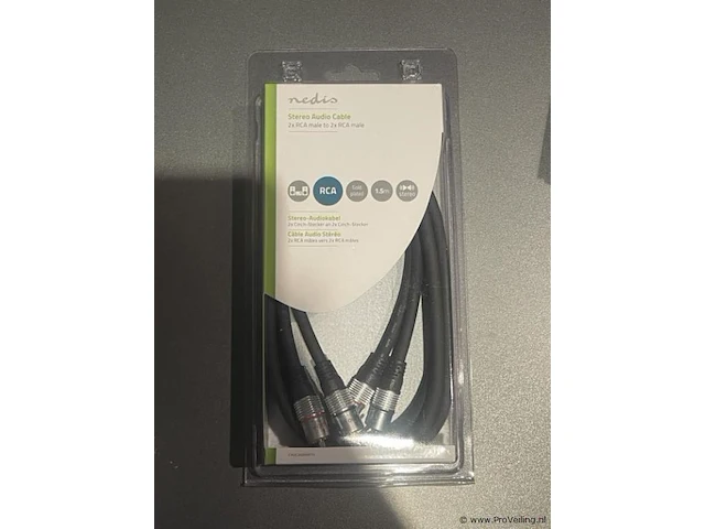 Nedis stereo-audiokabel type cagc24200at - 1,5mtr - afbeelding 1 van  3