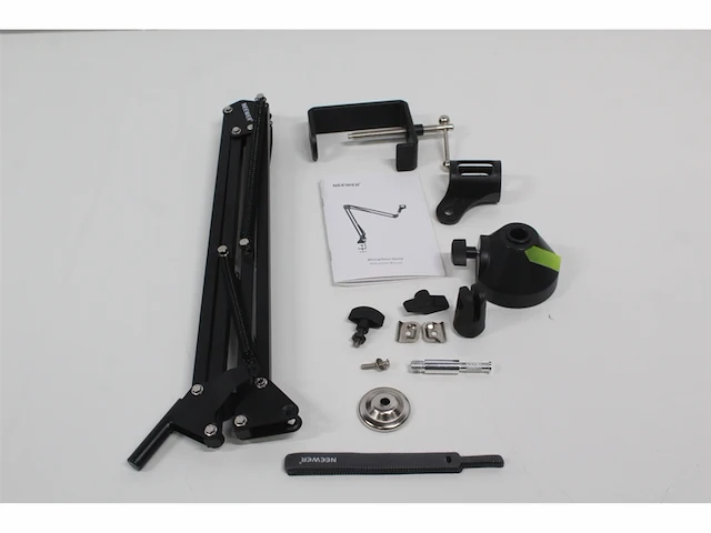 Neewer microfoon arm boom arm microfoon standaard zonder microfoon mic stand zwart - afbeelding 2 van  3