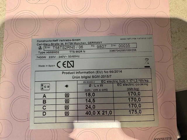 Neff - hmi50id2 - kookplaat - afbeelding 3 van  3