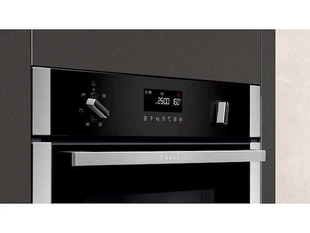 Neff c1amg84n0b oven 44 l zwart, roestvrijstaal - afbeelding 3 van  6