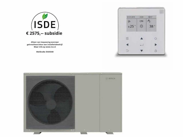 Nefit - bosch - compress 2000 awf monobloc 6 kw - warmtepomp - afbeelding 1 van  3