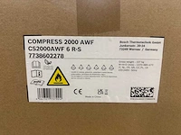 Nefit - bosch - compress 2000 awf monobloc 6 kw - warmtepomp - afbeelding 2 van  3