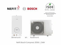 Nefit - bosch - enviline a/w split 5.0 b-s warmtepomp (binnen en buitenunit) - afbeelding 6 van  13